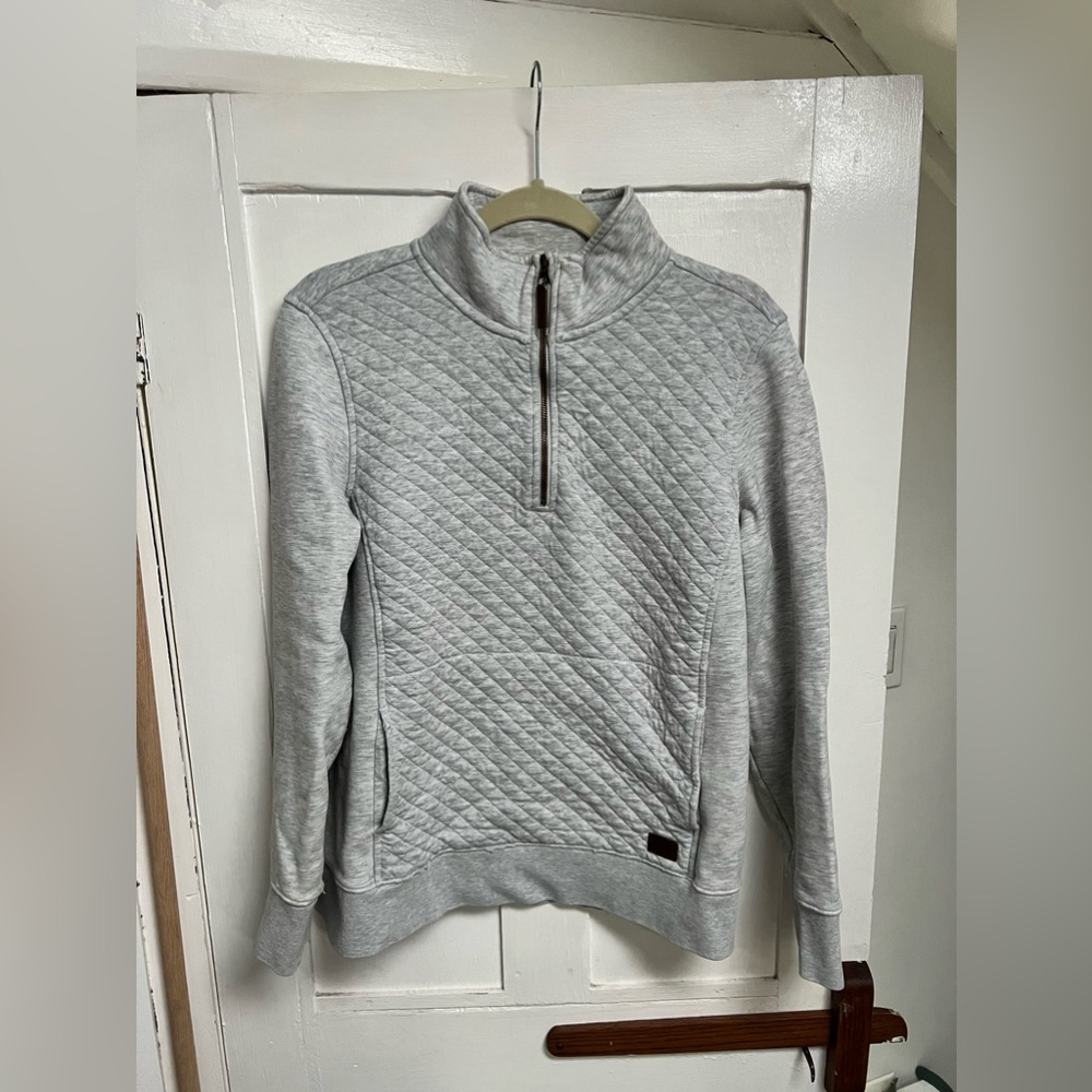 LL Bean quilted quarter zip